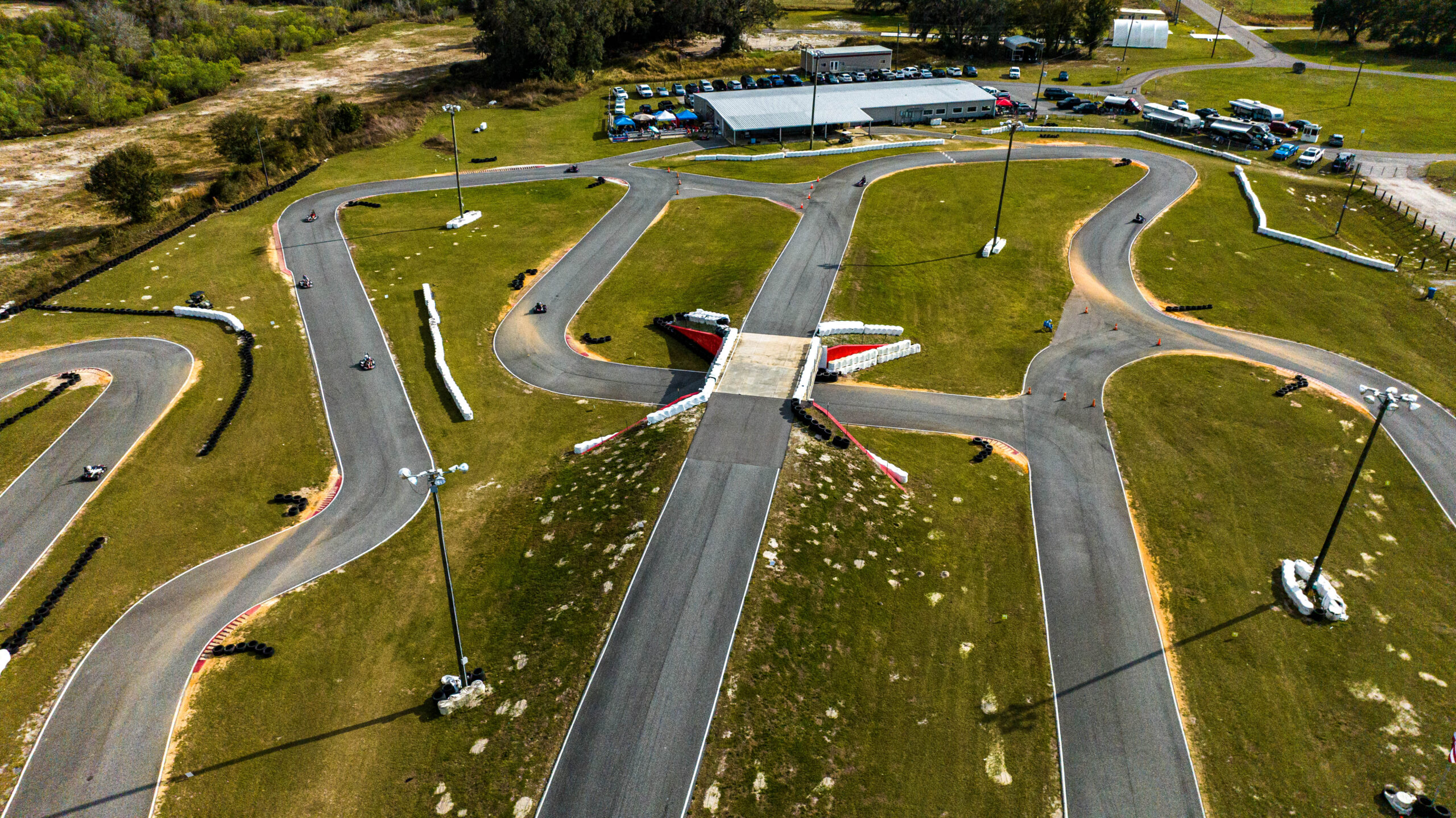 Outdoor go kart race at Bushnell Motorsports Park