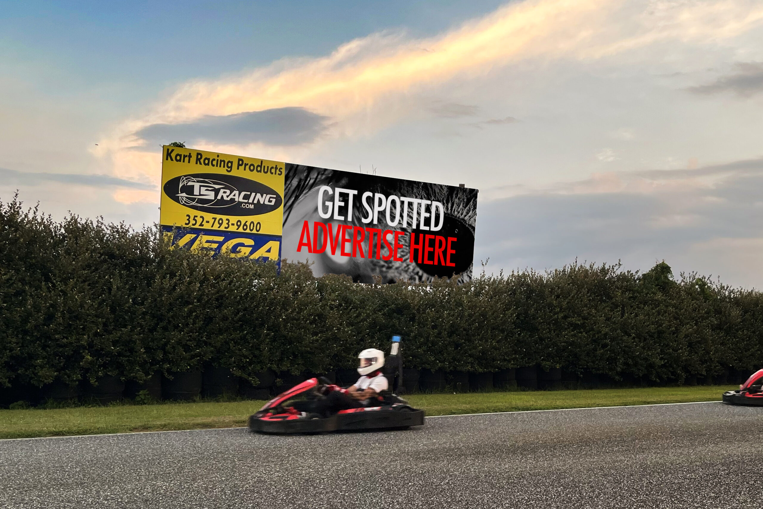 Get Spotted Billboard Rental copy 2 Bushnell Motorsports Park Track Shack Logo