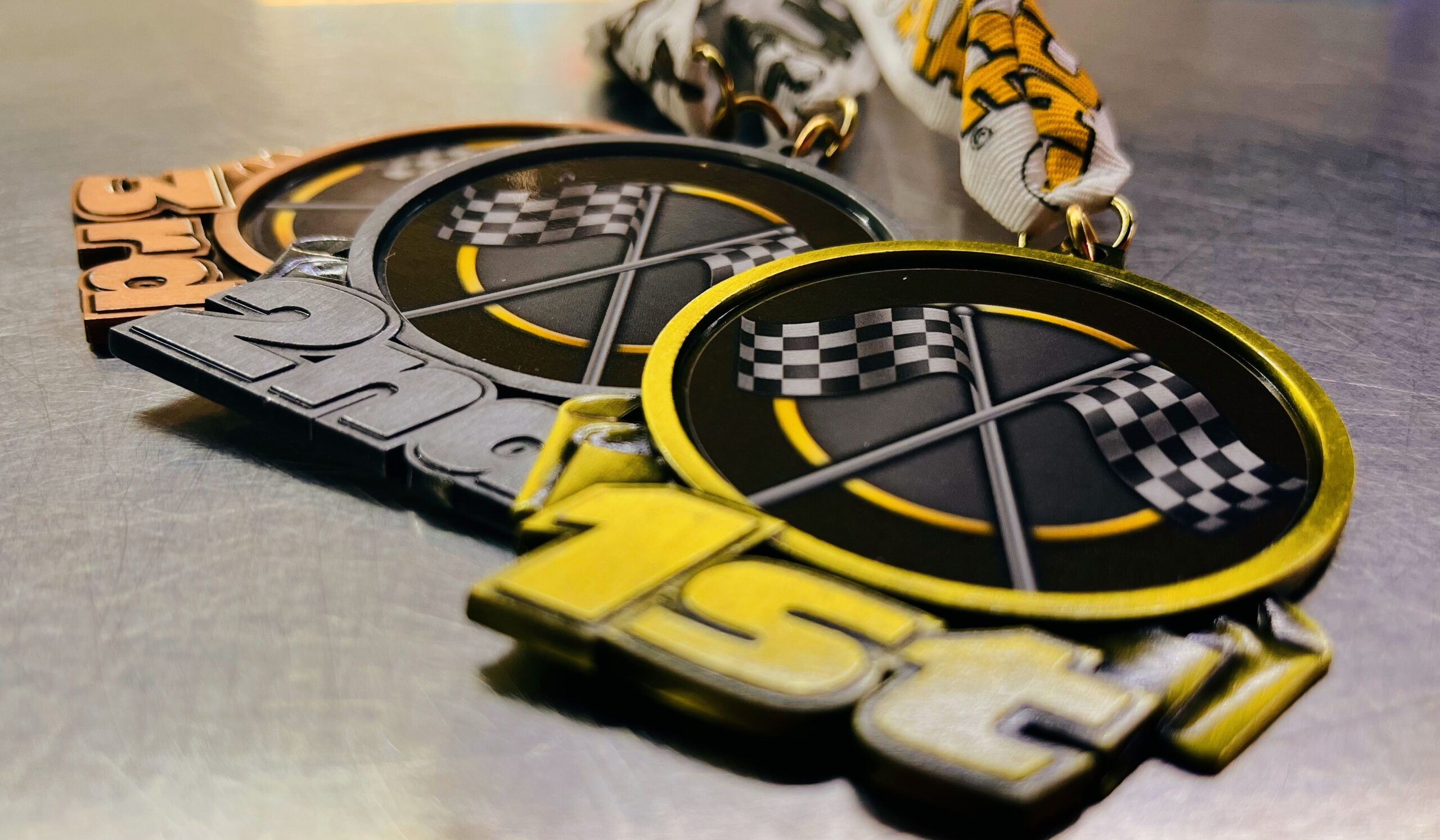 Awards for High-speed go kart race on outdoor track in Florida
