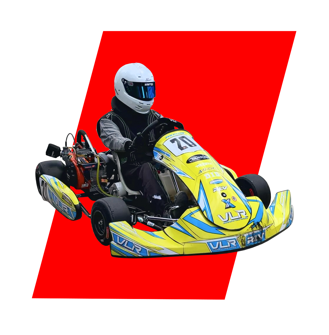 Competitive go kart racing event at Bushnell Motorsports Park