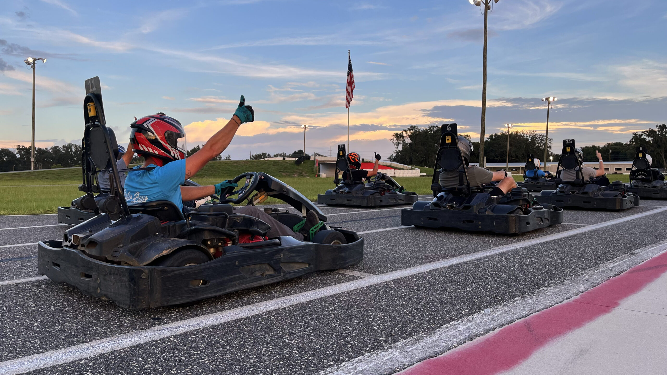 Corporate event team building with go kart racing at Bushnell Motorsports Park